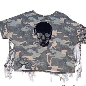 Camo print top